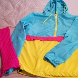 1980's Style Windbreaker & Leg Warmers